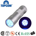 Best 12 LED UV Flashlight / 12 LED Ultraviolet Blacklight Reveals Hidden Dog And Cat Urine Stains 12 LED UV Flashlight